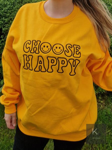 choose happy sweater